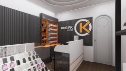 ออกแบบ ผลิต และติดตั้งร้าน : ร้าน King Fix อ.เมือง จ.บึงกาฬ
